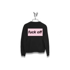 Bluza Fuck off Męska. Czarne bluzy bez kaptura damskie Failfake, m. Za 170.00 zł.