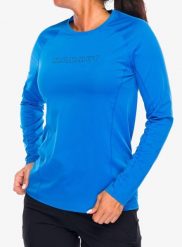 Bluza damska bez kaptura Mammut Selun FL Longsleeve Logo. Niebieskie bluzy bez kaptura damskie Mammut, l, z materiału. Za 288.90 zł.