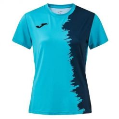 Koszulka treningowa damska Joma Picasho. Niebieskie t-shirty damskie Joma, m, bez wzorów, bez kołnierzyka. Za 229.00 zł.