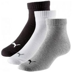 Skarpety unisex Puma QUARTER 3-PACK. Białe skarpetki męskie Puma, bez wzorów. Za 41.99 zł.