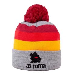 Czapka Dla Dorosłych - AS Roma. Szare czapki męskie COPA FOOTBALL, bez wzorów, z dzianiny, eleganckie. Za 110.01 zł.