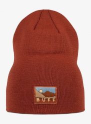 Czapka zimowa Buff Lilon Long - cinnamon. Czerwone czapki męskie Buff, na zimę, z aplikacjami, z dzianiny, eleganckie. Za 83.99 zł.