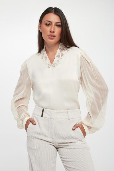 Bluzka damska z wiskozowej krepy TWINSET. Bluzki damskie Twinset Milano, bez wzorów, z wiskozy, bez kołnierzyka, bez ramiączek. Za 1,249.00 zł.