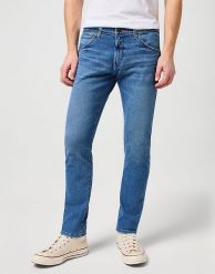 WRANGLER BRYSON MĘSKIE SPODNIE JEANSOWE JEANSY DŻINSY SMOKE SEA W14XYLZ71 112330721. Niebieskie jeansy męskie Wrangler. Za 229.99 zł.