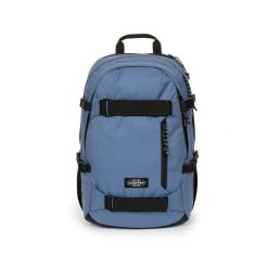 Średni plecak z pokrowcem na laptopa Eastpak. Niebieskie plecaki damskie Eastpak, bez wzorów, z materiału, biznesowe. Za 421.50 zł.