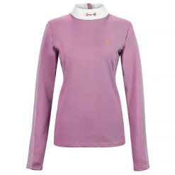 Koszulka konkursowa damska Equestrian Queen Charlotte 23AW długi rękaw. Brązowe t-shirty damskie EQUESTRIAN QUEEN, xl, bez wzorów, bez kołnierzyka. Za 158.99 zł.
