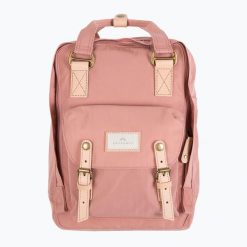 Plecak miejski Doughnut Macaroon 16. Czerwone plecaki damskie Doughnut, bez wzorów, z materiału, eleganckie. Za 419.99 zł.