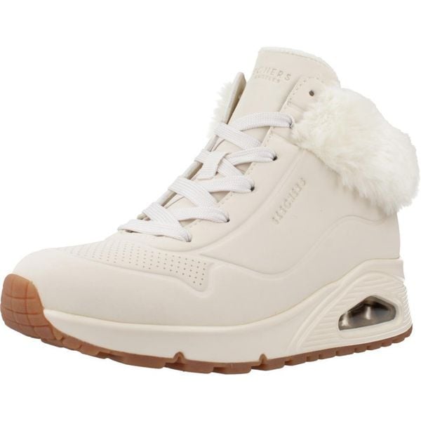 Buty SKECHERS UNO-FALL AIR Biały. Brązowe buty trekkingowe męskie Skechers, z materiału, bez zapięcia, trekkingowe, Skechers Sport. Za 249.99 zł.