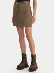 G-Star Raw Spódnica mini D29095-5126 Khaki Regular Fit. Brązowe spódniczki damskie G-Star Raw, bez wzorów, z bawełny, retro, mini. Za 309.99 zł.