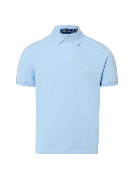 Polo Ralph Lauren koszulka polo - Custom Slim Fit Mężczyźni Bawełna niebieski, L. Niebieskie koszulki polo męskie Polo Ralph Lauren, na lato, l, bez wzorów, z bawełny, bez ramiączek. Za 479.95 zł.