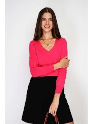 William de Faye Sweter w kolorze różowym rozmiar: 36. Różowe swetry klasyczne damskie William De Faye, z kaszmiru, bez kołnierzyka. Za 160.96 zł.