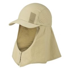 Czapka z nakarcznikiem sahara cap ochrona UVP50. Brązowe czapki męskie Buff, bez wzorów, sportowe. Za 193.99 zł.