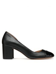 Geox Czółenka D Virnilisa 65 D55YYB 0TUHH C9999 Czarny. Czarne czółenka damskie Geox, bez wzorów, ze skóry, bez obcasa. Za 279.99 zł.