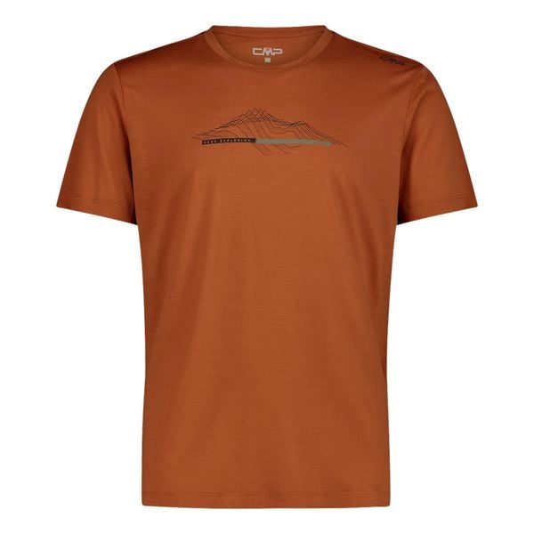Koszulka merino męska CMP Neil T-Shirt. Czerwone t-shirty męskie CMP, m, bez wzorów, bez kołnierzyka. Za 177.99 zł.