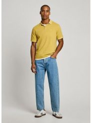 Pepe Jeans Koszulka polo w kolorze żółtym rozmiar: M. Żółte koszulki polo męskie Pepe Jeans, m, bez wzorów, z bawełny, bez ramiączek. Za 147.45 zł.