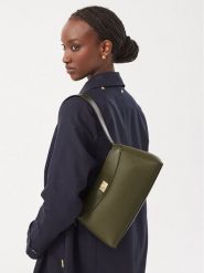 Calvin Klein Torebka Mix Media Shoulder Bag LV04F3886G Zielony ciemny. Zielone torebki klasyczne damskie CALVIN KLEIN, bez wzorów, ze skóry, bez dodatków. Za 529.99 zł.