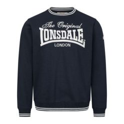 Bluza Lonsdale Clifton. Niebieskie bluzy bez kaptura męskie Lonsdale, m. Za 270.50 zł.