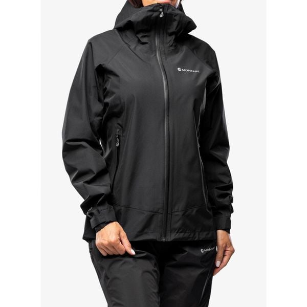 Kurtka z membraną damska Montane Spirit Jacket. Czarne kurtki damskie Montane, bez wzorów, bez kaptura. Za 697.99 zł.