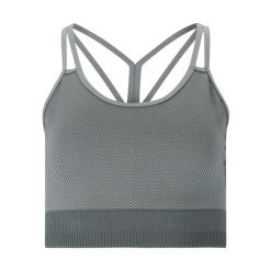 Biustonosz dla kobiet Athlecia Powerfull. Szare biustonosze sportowe damskie Athlecia, bez wzorów. Za 159.50 zł.
