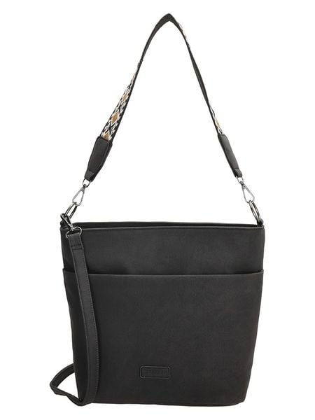 Beagles Torebka "Malaga" w kolorze czarnym - 32 x 26 x 12 cm rozmiar: onesize. Czarne torebki klasyczne damskie Beagles, bez wzorów, z materiału, małe, bez dodatków. Za 117.45 zł.