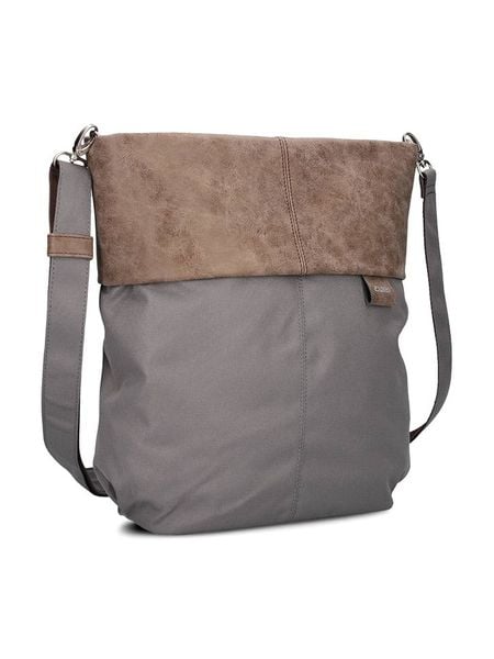 Zwei Torebka w kolorze szaro-jasnobrązowym - 31 x 32 x 13 cm rozmiar: onesize. Szare torebki klasyczne damskie Zwei, bez wzorów, z materiału, bez dodatków. Za 217.53 zł.