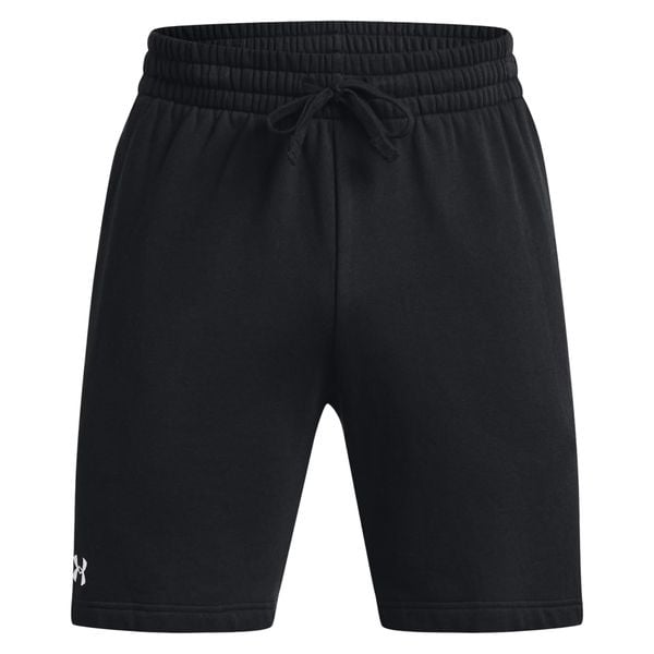 Shorty Męskie Polar Rival. Czarne szorty męskie Under Armour, bez wzorów, z polaru, sportowe. Za 206.99 zł.