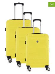 Geographical Norway 3-częściowy zestaw "Santiago" w kolorze żółtym rozmiar: onesize. Żółte walizki Geographical Norway, bez wzorów, z materiału. Za 347.99 zł.