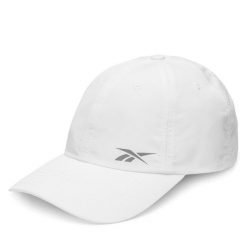 Czapka z daszkiem Reebok. Białe czapki z daszkiem damskie Reebok, bez wzorów. Za 79.99 zł.