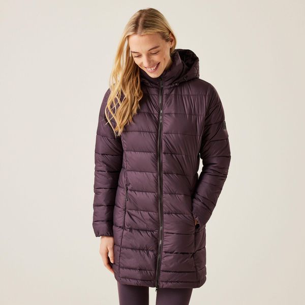 Starler damska wodoodporna turystyczna pikowana kurtka. Fioletowe kurtki damskie Regatta, bez wzorów, bez kaptura. Za 134.99 zł.
