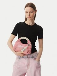 Tommy Jeans Torebka Tjw Summer Crochet Crossover AW0AW18779 Różowy jasny. Czerwone torebki klasyczne damskie Tommy Jeans, bez wzorów, z jeansu, bez dodatków. Za 409.99 zł.