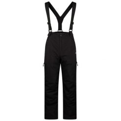 Męskie Spodnie Narciarskie Shaun. Czarne spodnie materiałowe męskie Trespass, bez wzorów, sportowe. Za 352.99 zł.