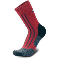 Skarpety trekkingowe męskie Meindl MT6 Lady z wełną Merino. Czerwone skarpetki męskie MEINDL, bez wzorów, z wełny. Za 100.99 zł.