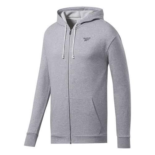 Bluza sportowa męska Reebok TE FT FZ Hoodie. Szare bluzy sportowe męskie Reebok, bez wzorów, sportowe, bez kołnierzyka, bez ramiączek. Za 265.00 zł.
