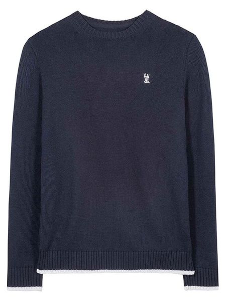 Herrlicher Sweter w kolorze granatowym rozmiar: M. Niebieskie swetry męskie Herrlicher, m, bez wzorów, bez kołnierzyka. Za 199.45 zł.