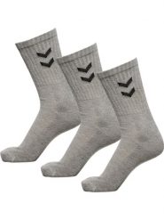 Skarpetki Hummel Basic (x3). Szare skarpetki damskie HUMMEL, bez wzorów, z bawełny. Za 24.90 zł.