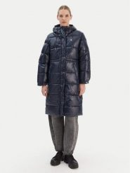 Calvin Klein Jeans Kurtka zimowa LV047D506G Granatowy Relaxed Fit. Niebieskie kurtki damskie Calvin Klein Jeans, na zimę, xs, bez wzorów, z jeansu, bez kaptura. Za 859.99 zł.