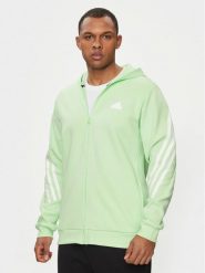 Adidas Bluza Future Icons 3-Stripes IN3325 Zielony Regular Fit. Zielone bluzy bez kaptura męskie Adidas, m, z syntetyku. Za 349.99 zł.