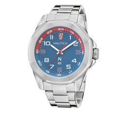 Zegarek Nautica. Szare zegarki męskie Nautica, srebrne. Za 369.99 zł.