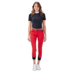 Damskie spodnie jeździeckie Gaze Jamia. Czerwone spodnie materiałowe damskie GAZE, bez wzorów, z dzianiny. Za 1,245.80 zł.