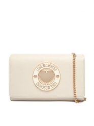 LOVE MOSCHINO Torebka JC4368PP0NKG0110 Écru. Torebki klasyczne damskie Love Moschino, bez wzorów, ze skóry, wizytowe, bez kołnierzyka, bez ramiączek. Za 569.99 zł.