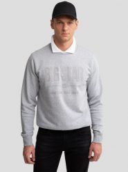 Bluza męska z nadrukiem szara Ecodort 902. Szare bluzy bez kaptura męskie Big Star, l, z bawełny. Za 199.99 zł.