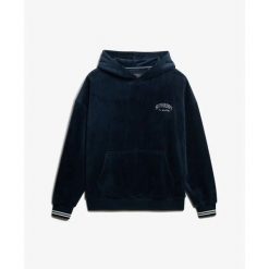 Bluza damska z kapturem Superdry Country Club. Niebieskie bluzy z kapturem damskie Superdry. Za 348.85 zł.