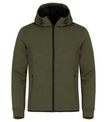 Clique Hayden kurtka z kapturem z miękkiego materiału air-layer. Zielone kurtki męskie CLIQUE, m, bez wzorów, z elastanu, z kapturem. Za 251.17 zł.