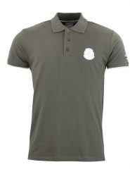 Peak Mountain Koszulka polo w kolorze khaki rozmiar: XL. Brązowe koszulki polo męskie Peak Mountain, xl, bez wzorów, z bawełny, bez ramiączek. Za 96.60 zł.