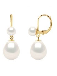 Pearline Złote kolczyki z perłami rozmiar: onesize. Białe kolczyki damskie Pearline, z perłą, złote. Za 848.99 zł.