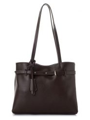 Vince Camuto Torebka "Catania" w kolorze ciemnobrązowym - 35 x 28 x 12 cm rozmiar: onesize. Brązowe torebki klasyczne damskie Vince Camuto, bez wzorów, z materiału, bez dodatków. Za 130.99 zł.