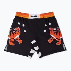 Spodenki treningowe MANTO Tiger's Tail. Czarne szorty damskie Manto, bez wzorów, sportowe. Za 159.99 zł.