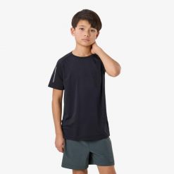 Koszulka treningowa junior Swedemount Core Training Tee B szybkoschnąca. Czarne t-shirty damskie SWEDEMOUNT, m, z tkaniny, bez ramiączek, do biegania. Za 59.99 zł.