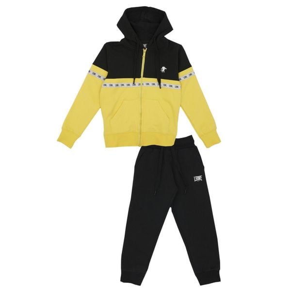 Bluza wygodna z kaptur na co dzień na siłownię. Żółte spodnie dresowe damskie LEONE 1947 APPAREL, bez wzorów, z bawełny. W wyprzedaży za 112.15 zł.