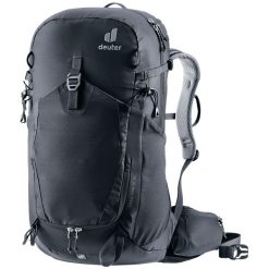Plecak damski Deuter Trail Pro 31 SL - black. Czarne plecaki damskie Deuter, bez wzorów, z włókna. Za 744.69 zł.